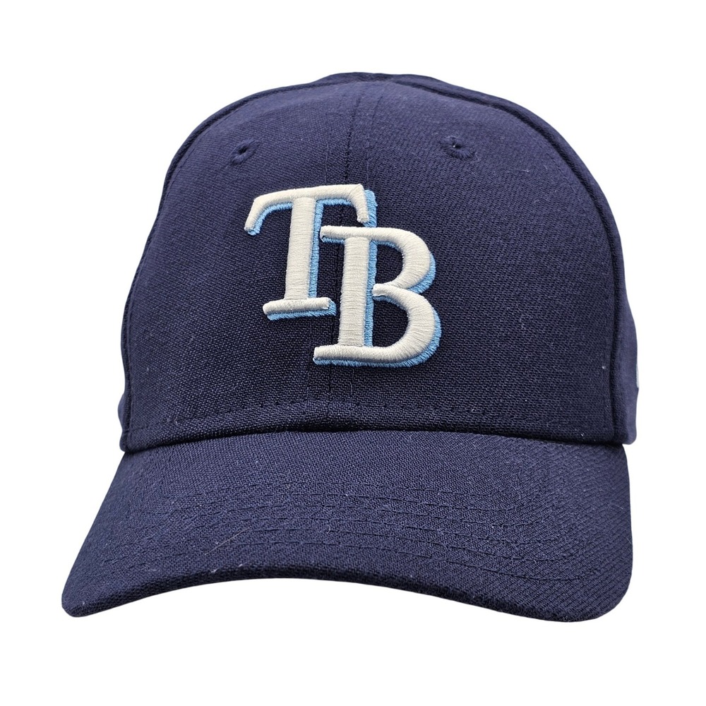 New Era 39THIRTY Tampa Bay Rays Toddler Child Cap MLB Stretch Fit Hat Navy Blue